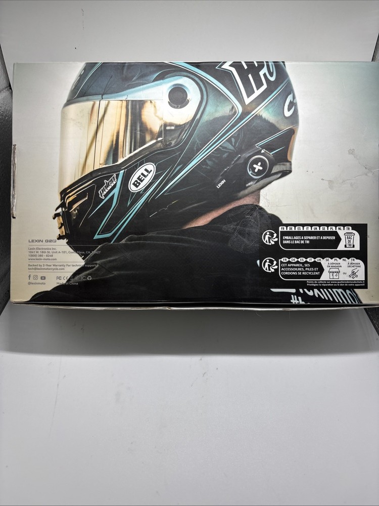 Motorcycle Intercom Helmets Bluetooth Headsets Handsfree Communicator FM Radio