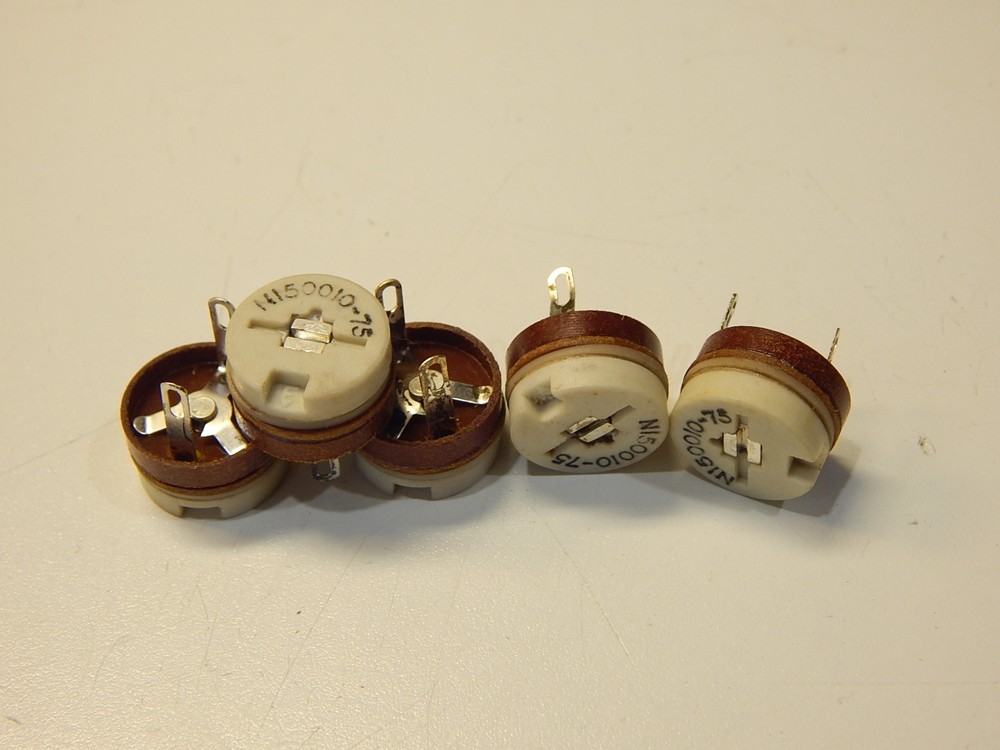 VARIABLE ADJUSTABLE CERAMIC TRIMMER CAPACITOR 10-75PF - YOU GET 5 PIECES