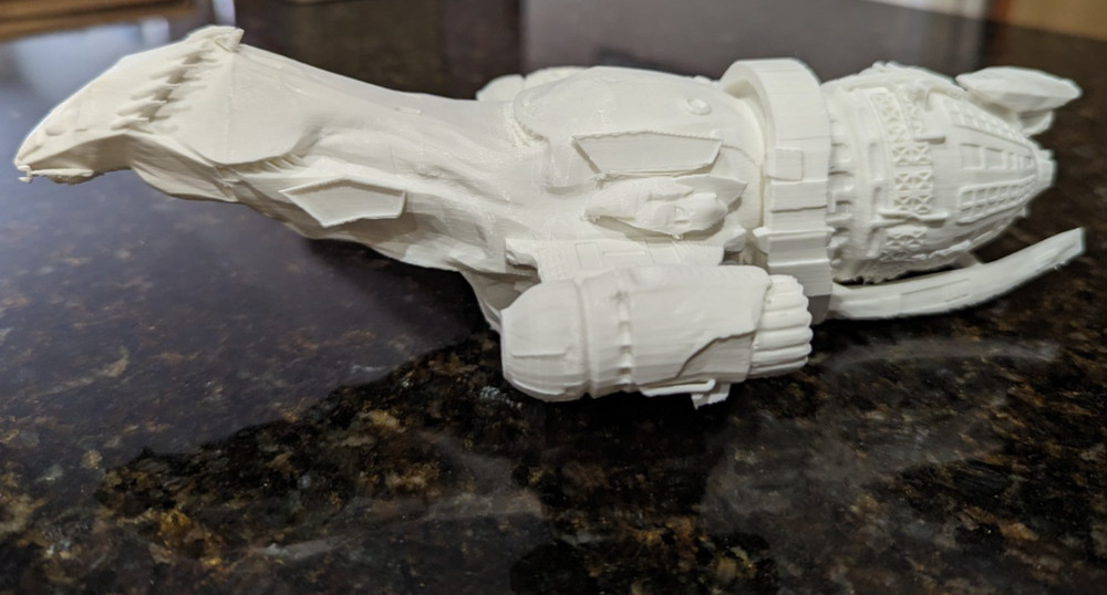 Firefly Serenity Ship White & Paintable Choose Your Size!