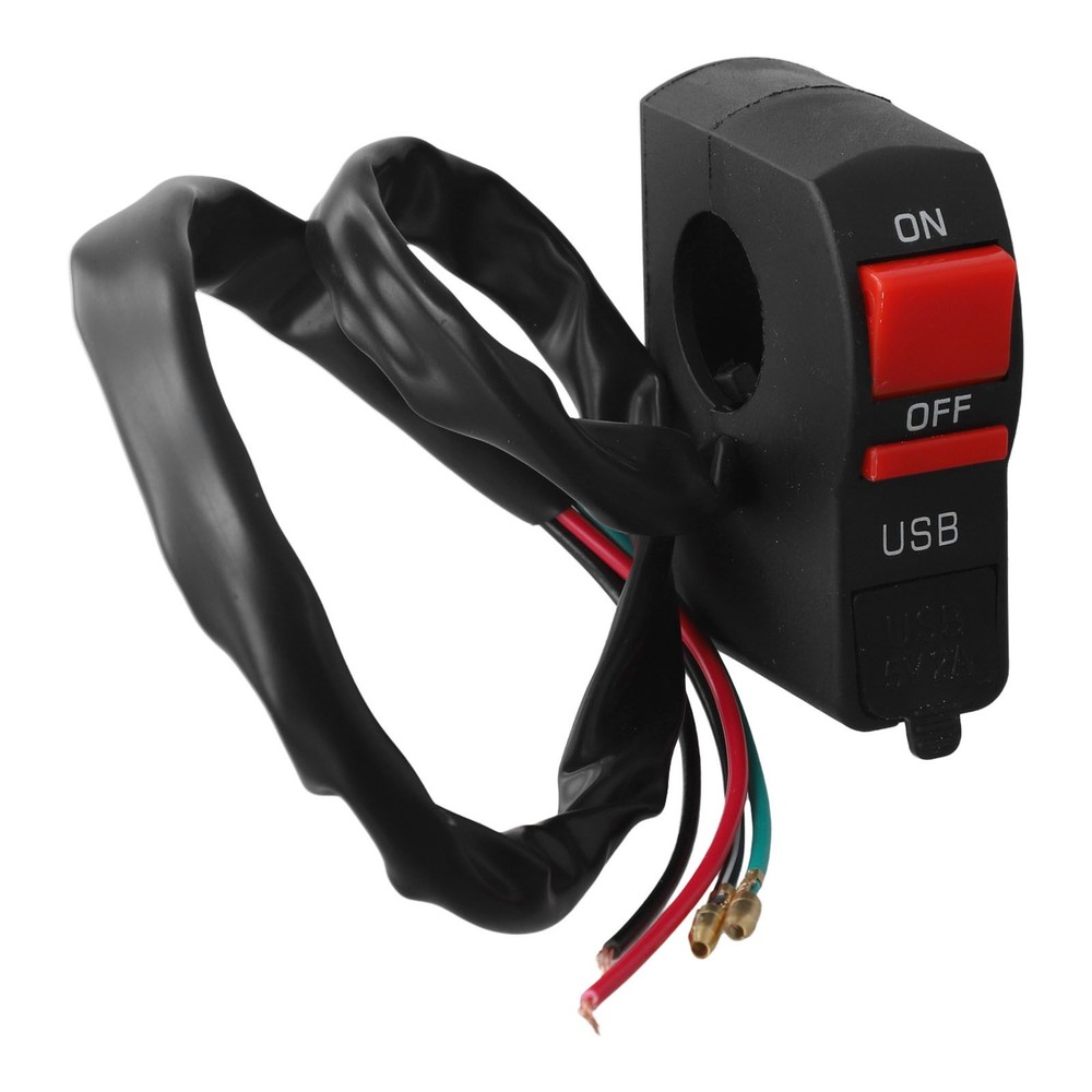 Convenient Motorcycle USB Charger with Built In Headlight Functionality
