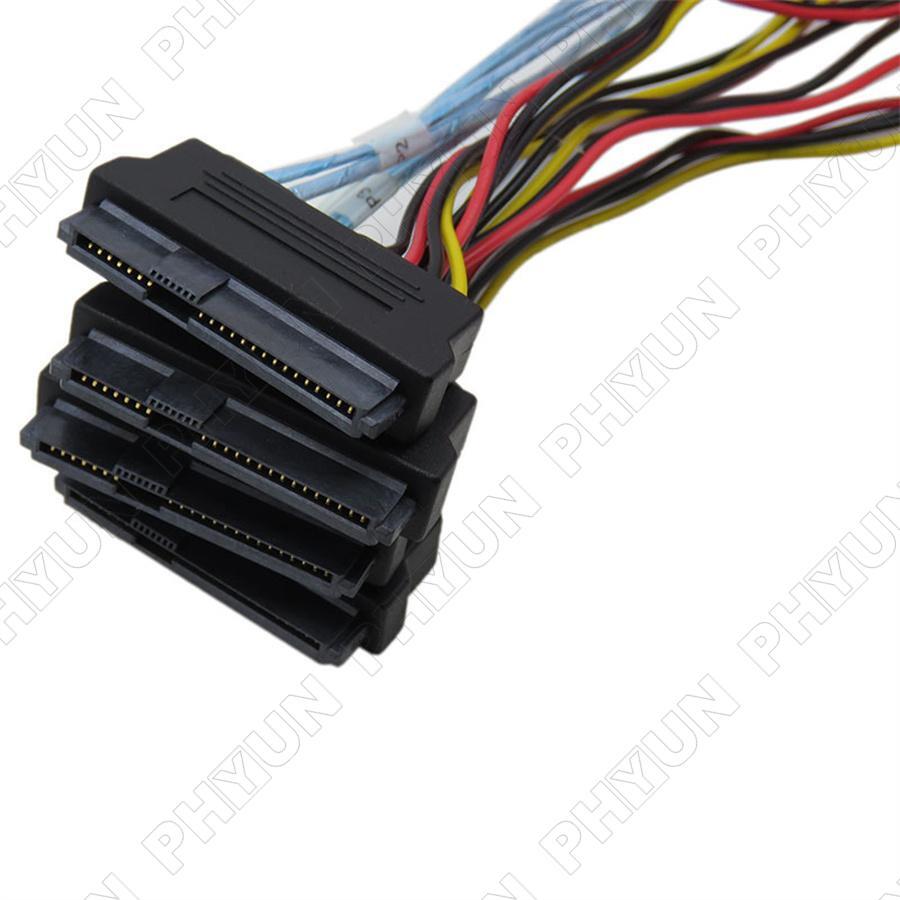 Hard Disk Cable 12Gbps Mini SAS SFF-8644 To SFF-8482 Server Computer Accessories