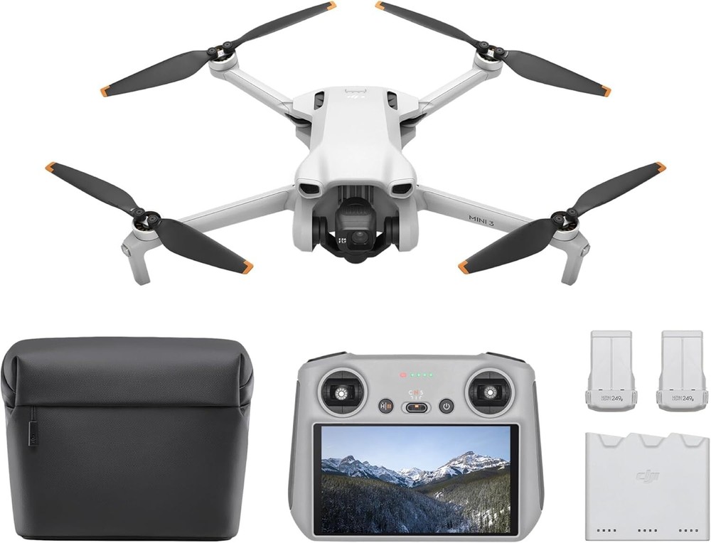 DJI Mini 3 Fly More Combo Camera Drone (DJI RC Remote Controller) US
