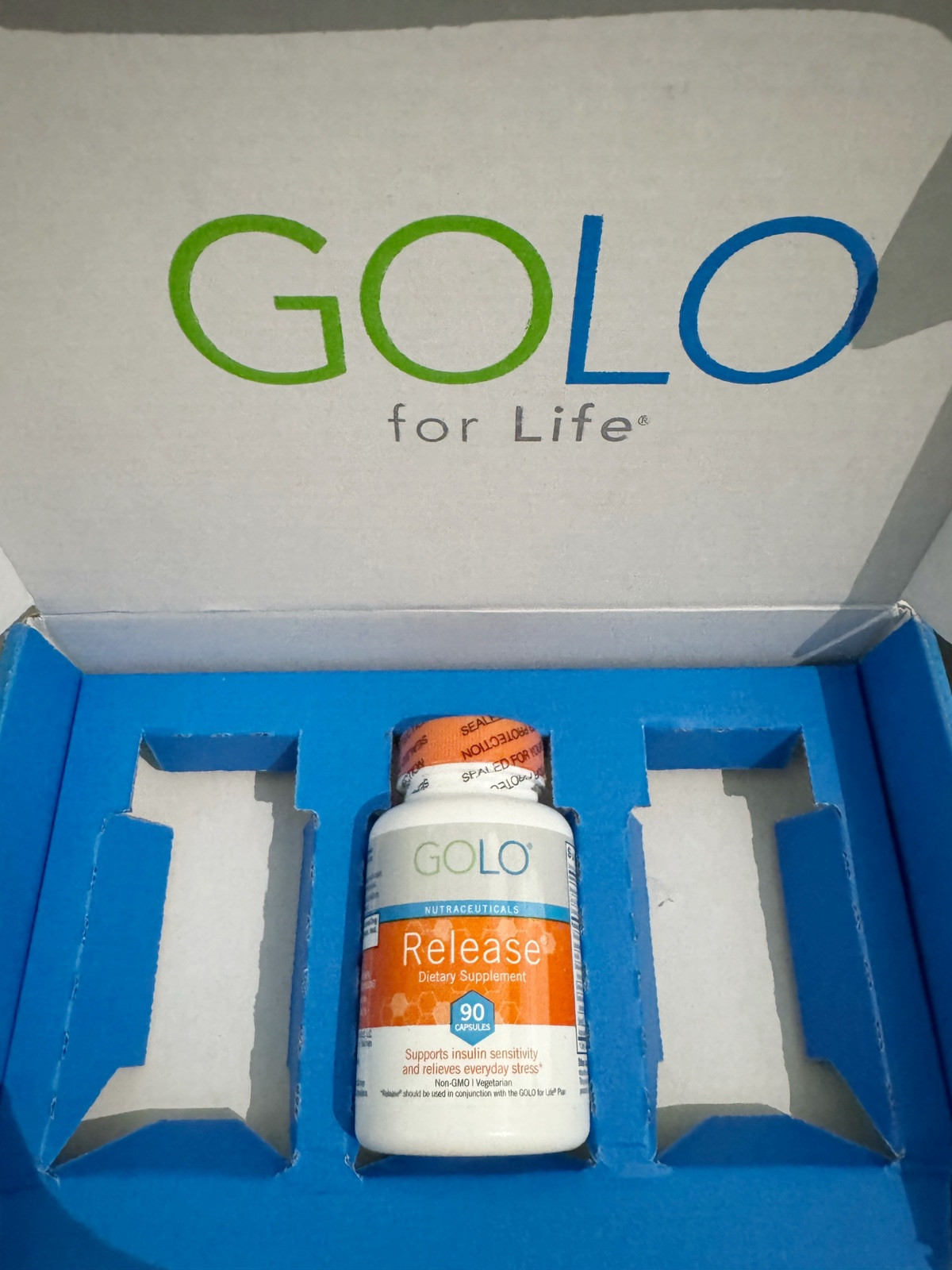 90 CAPSULES GOLO RELEASE SUPPLEMENT NEW SEALED - EXP 07/26