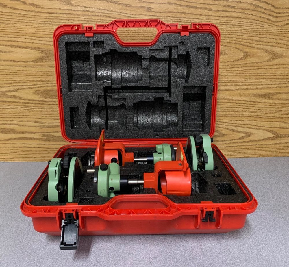 Leica Gpr111 Circular Prism with Holders and Case - THE CASE MISSING ONE LOCK