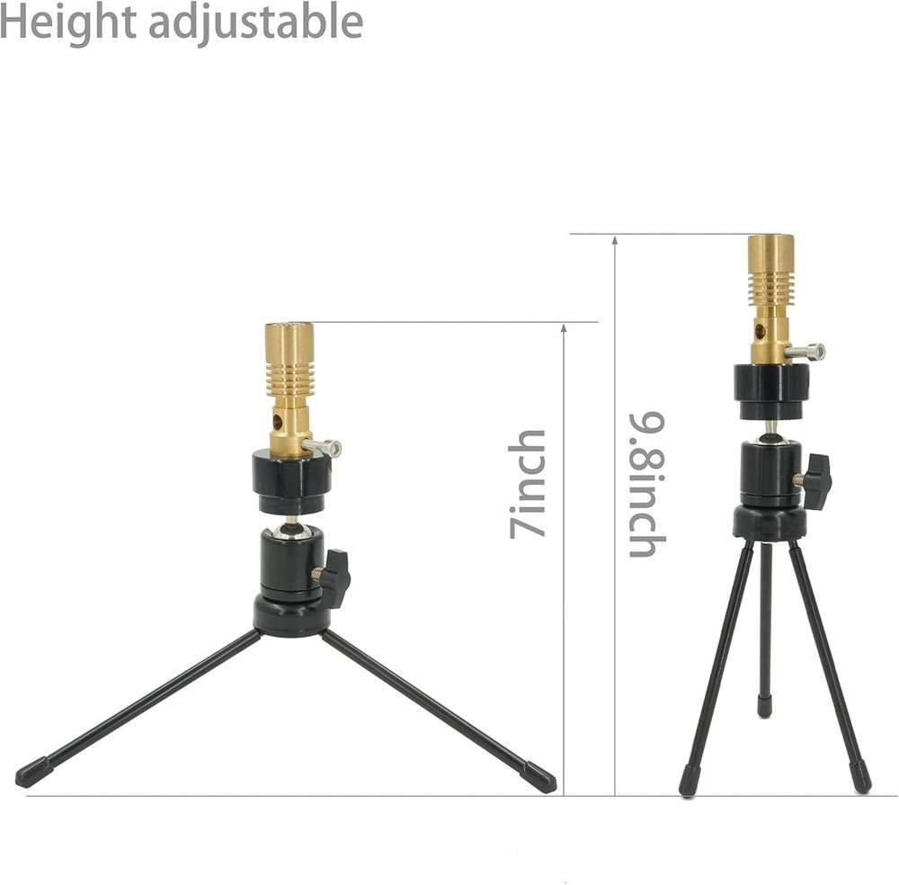 Universal Design Propane Burner with Variable Flame and Easy Height Adjustments