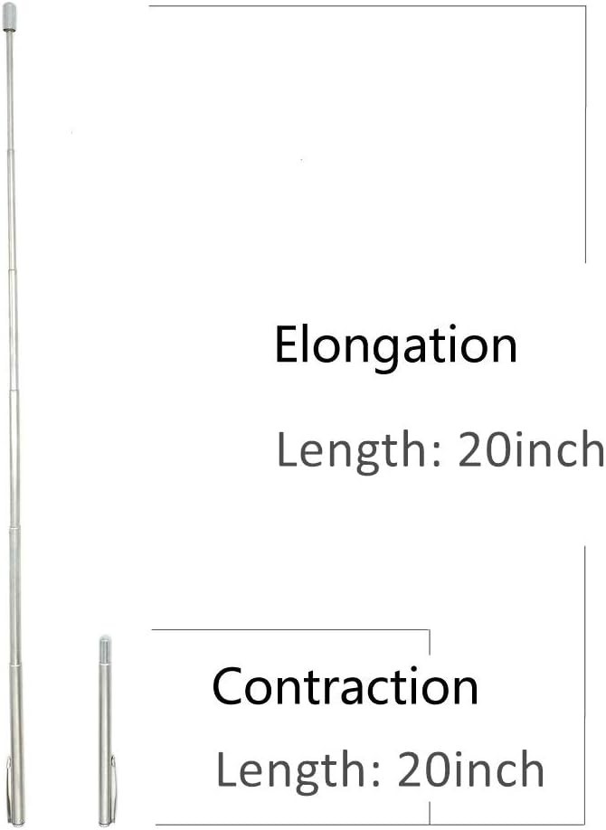 Telescopic Pocket Pointer with Clip - Extends to 50cm for Elegant Presentations