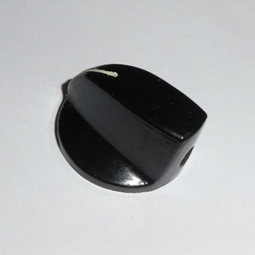 Vintage Skirted Pointer Knob, Black Bakelite