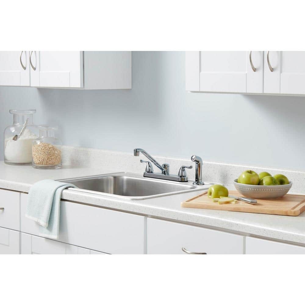 Glacier Bay Constructor Standard Kitchen Faucet Side Sprayer, Polished Chrome