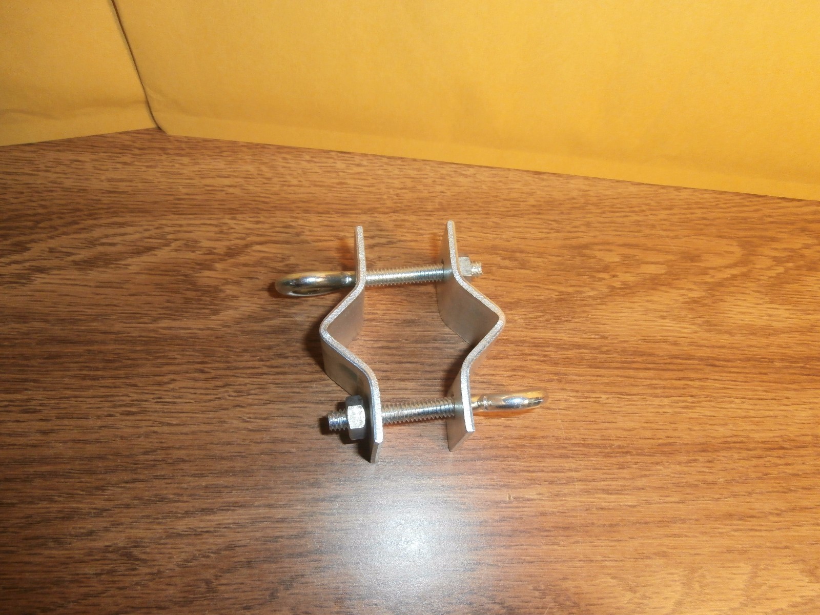 15-827 Philmore 2 Way TV Antenna Guy Wire Mast Clamp w/eyebolts,NOS 15-827B