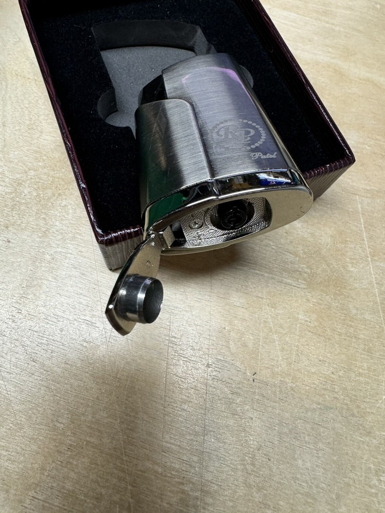 Rocky Patel Esquire Inline Triple Jet Lighter - Silver - New