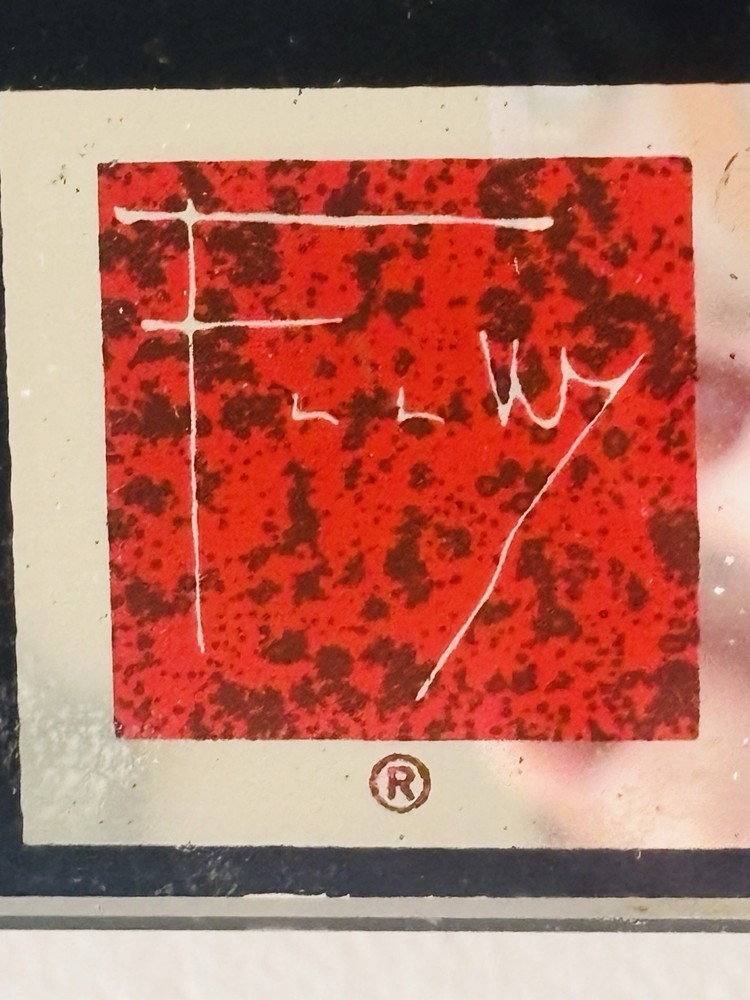 Frank Lloyd Wright Bulova Modern Abstract Wall Clock Signed Bottom Right WORKS!
