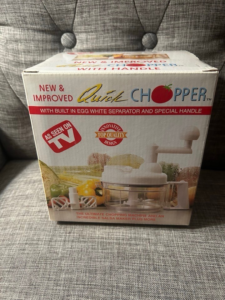 New & Improved Quick Chopper with Built in Egg Seperator and Special Handle