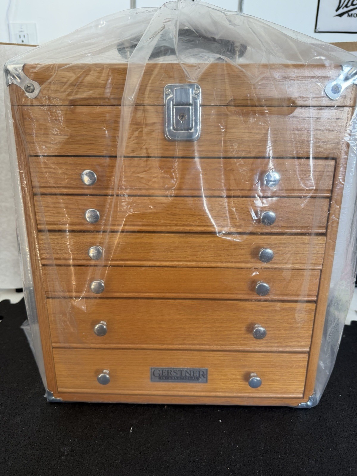 GI-T16 Gerstner International Oak 6-Drawer Collector's Chest NEW - Sealed Box