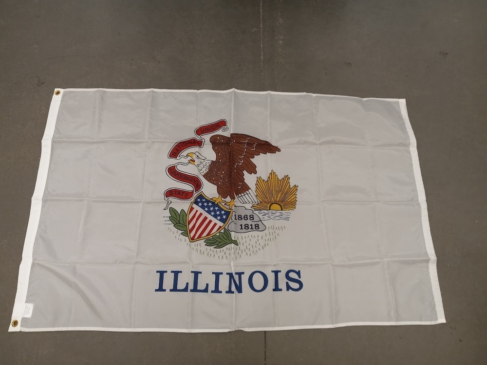 NOS Illinois State Flag All Nylon