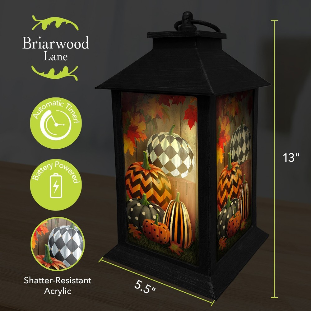 Briarwood Lane Patterned Pumpkins Lantern