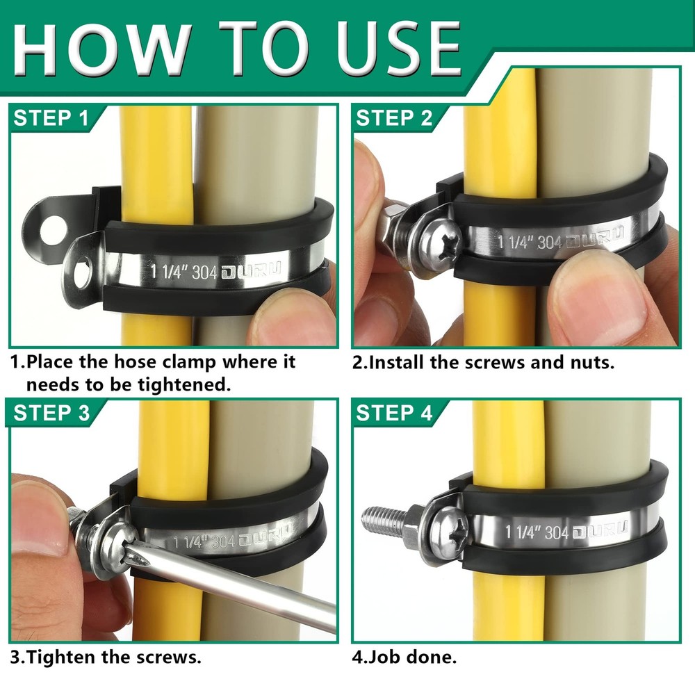 3/8"+1/4"+1/2" Cable Clamps