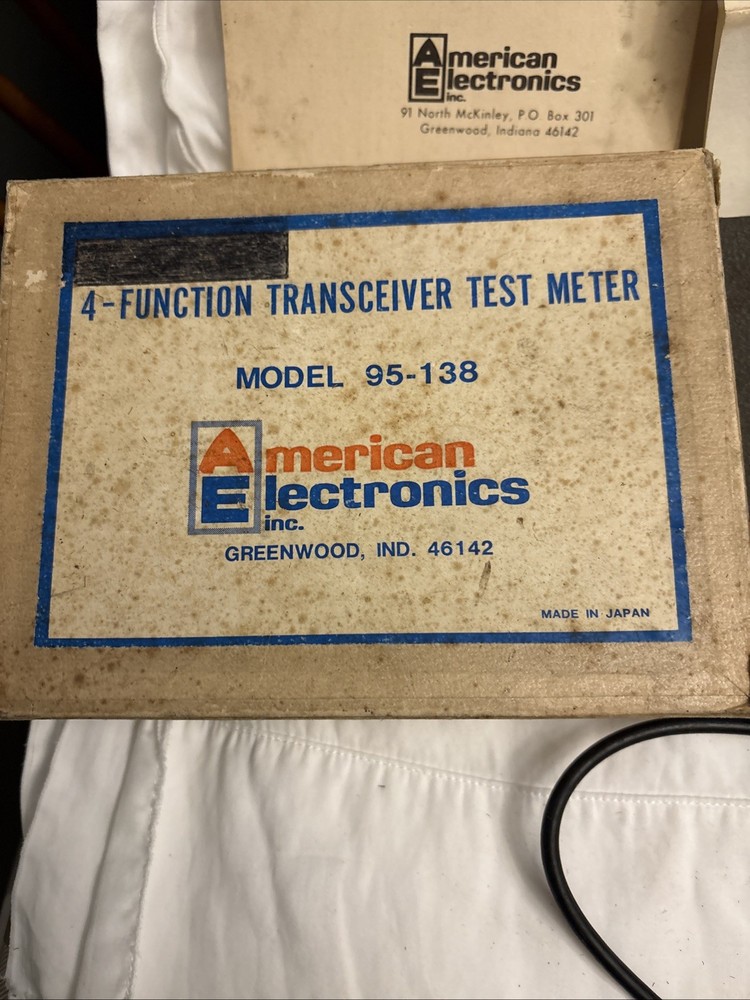 American Electronics 4 Function Transceiver Test Meter model 95-138 Untested