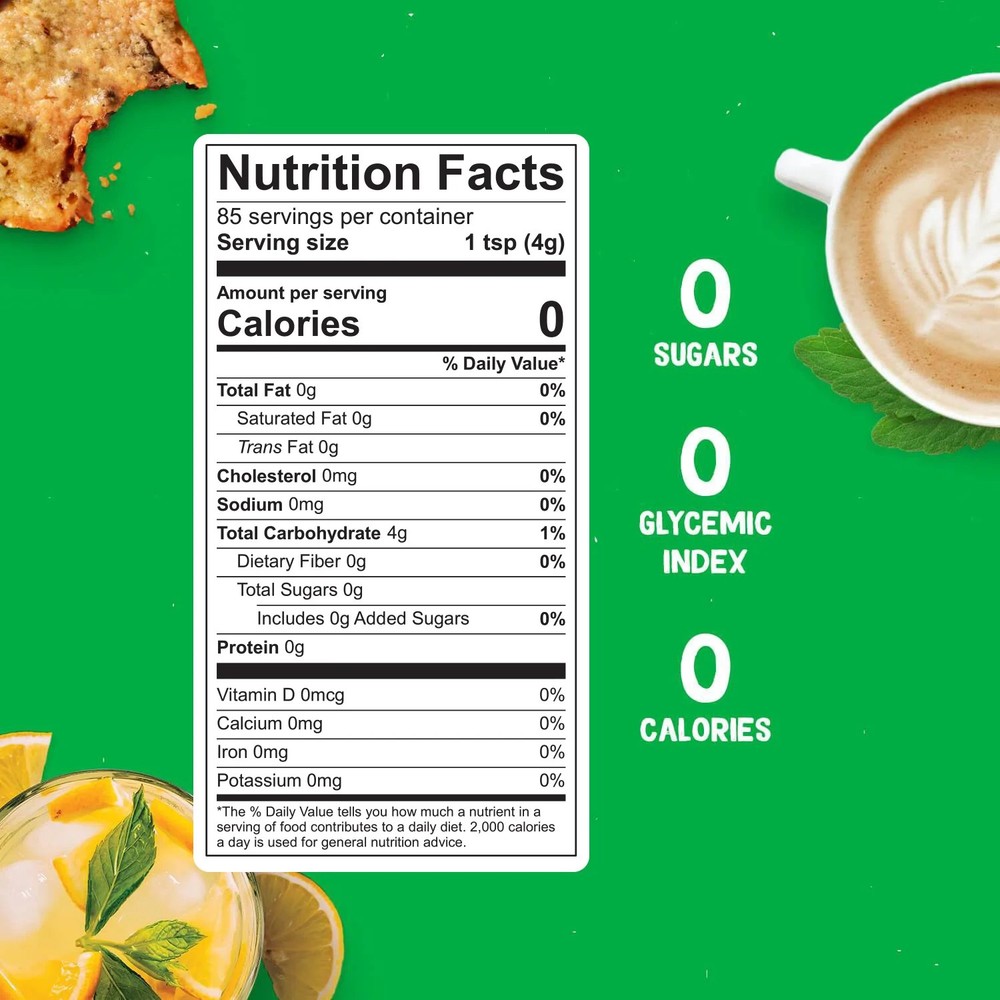 2 Pack Organic Stevia Sugar Substitute 12 oz