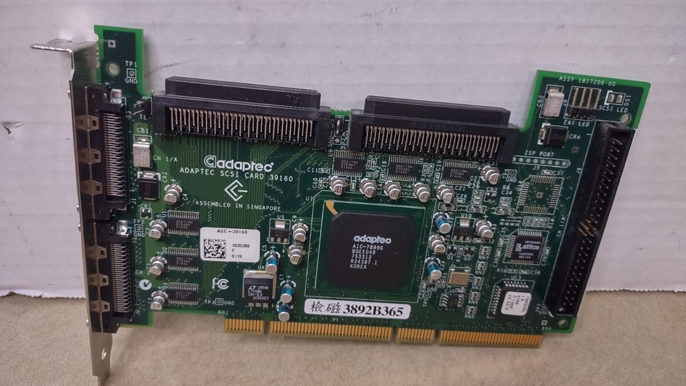 ADAPTEC SCSI CARD, 39160, 1817206
