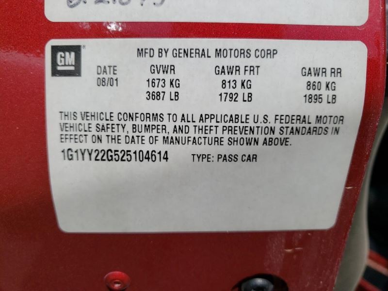 99-04 CORVETTE Camera/Projector Head-up Display In Dash