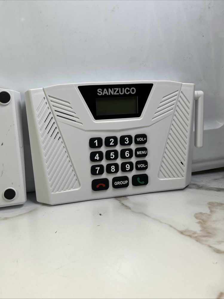 2x Wireless Intercoms – Long Range, Full Duplex Home/Business by SANZUCO