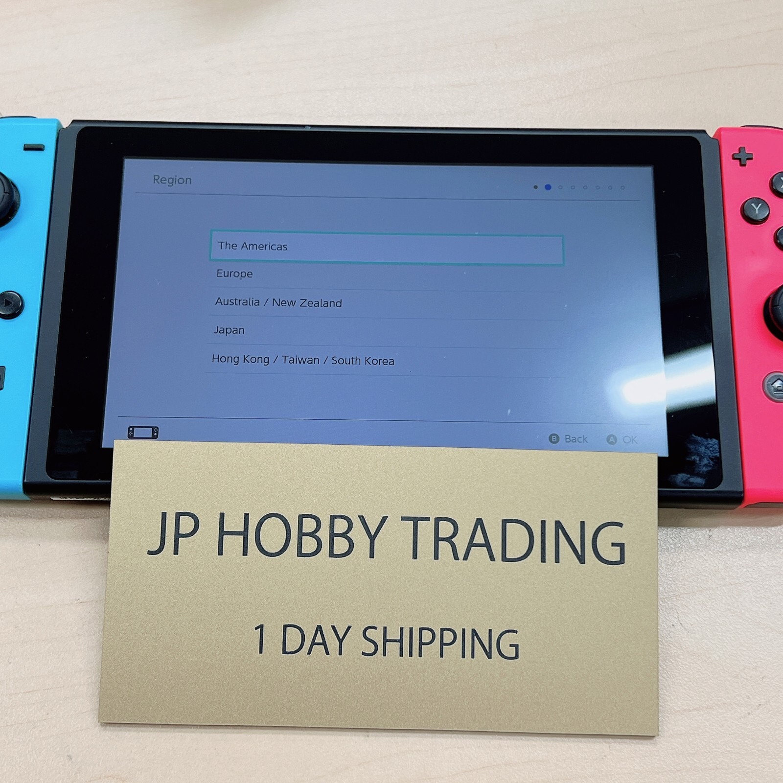 Nintendo Switch Console HAC-001 w/ Joy Con + Dock + Charger Tested 1 Day Ship