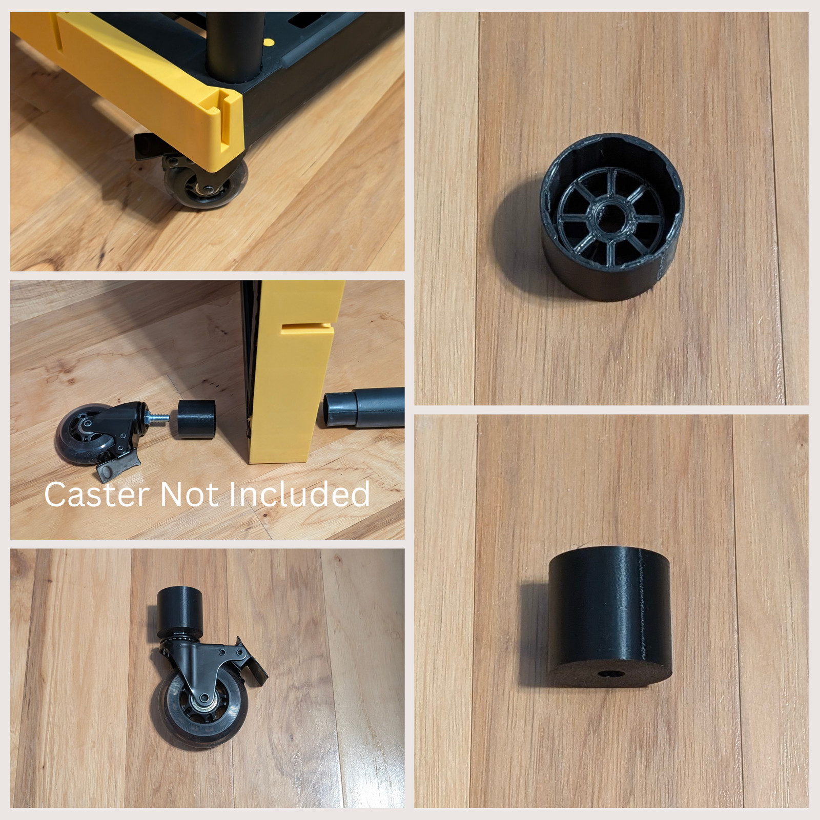 Lowes Project Source Commander Shelve Compatible Wheel 3/8 Caster Stem Adapter