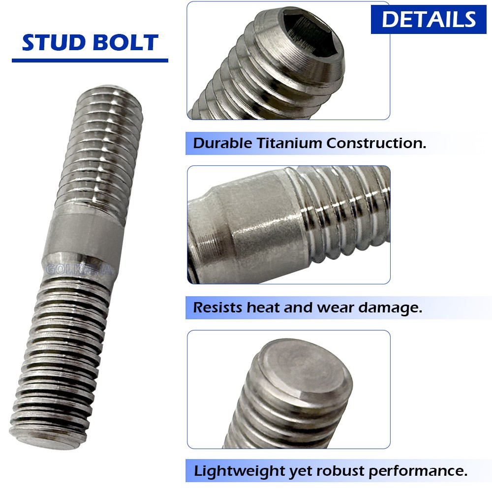 Cylinder Exhaust Studs Muffler Bolt Gasket Kit For Yamaha YFZ450W YFZ450RW 12-13