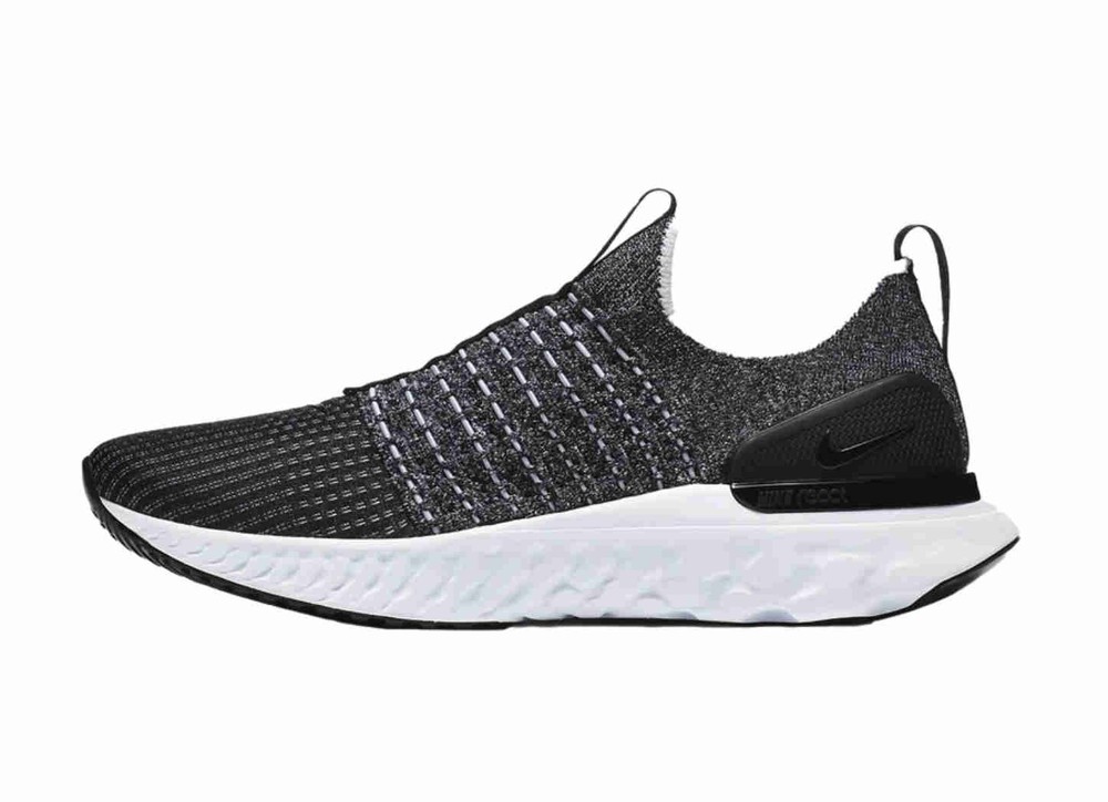 Nike React Phantom Run Flyknit 2 Black Smoke Grey CJ0277-003 Men Size