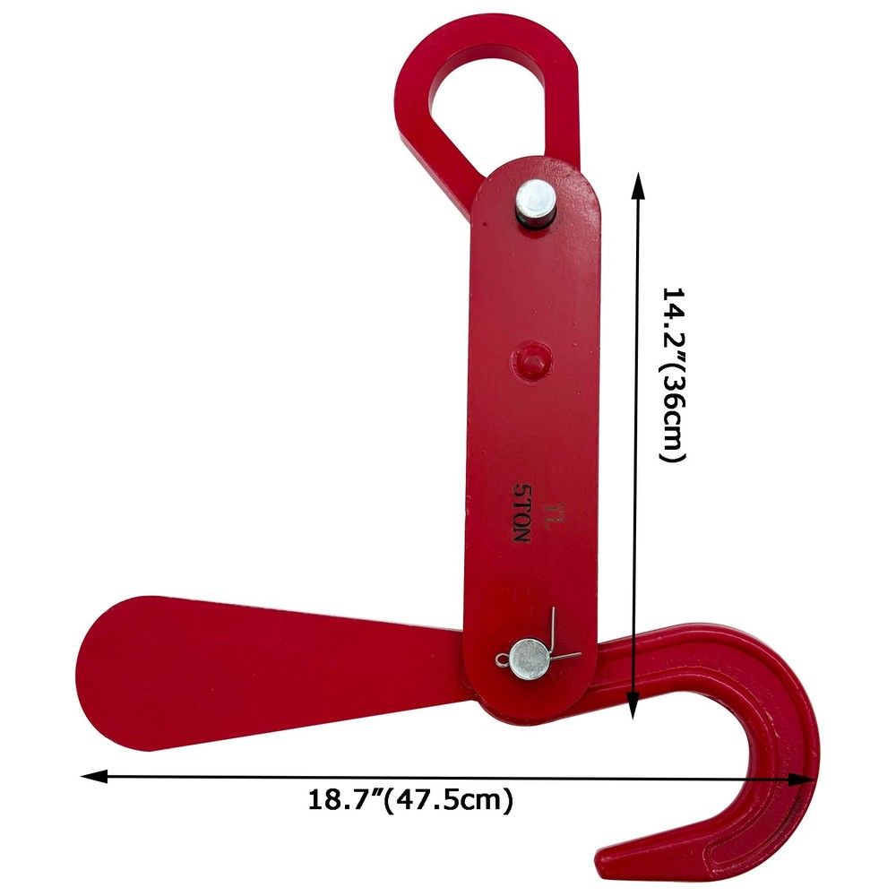 5T Automatic Unloading Hooks Cargo Lifting Hooks Integral Suspension Rings