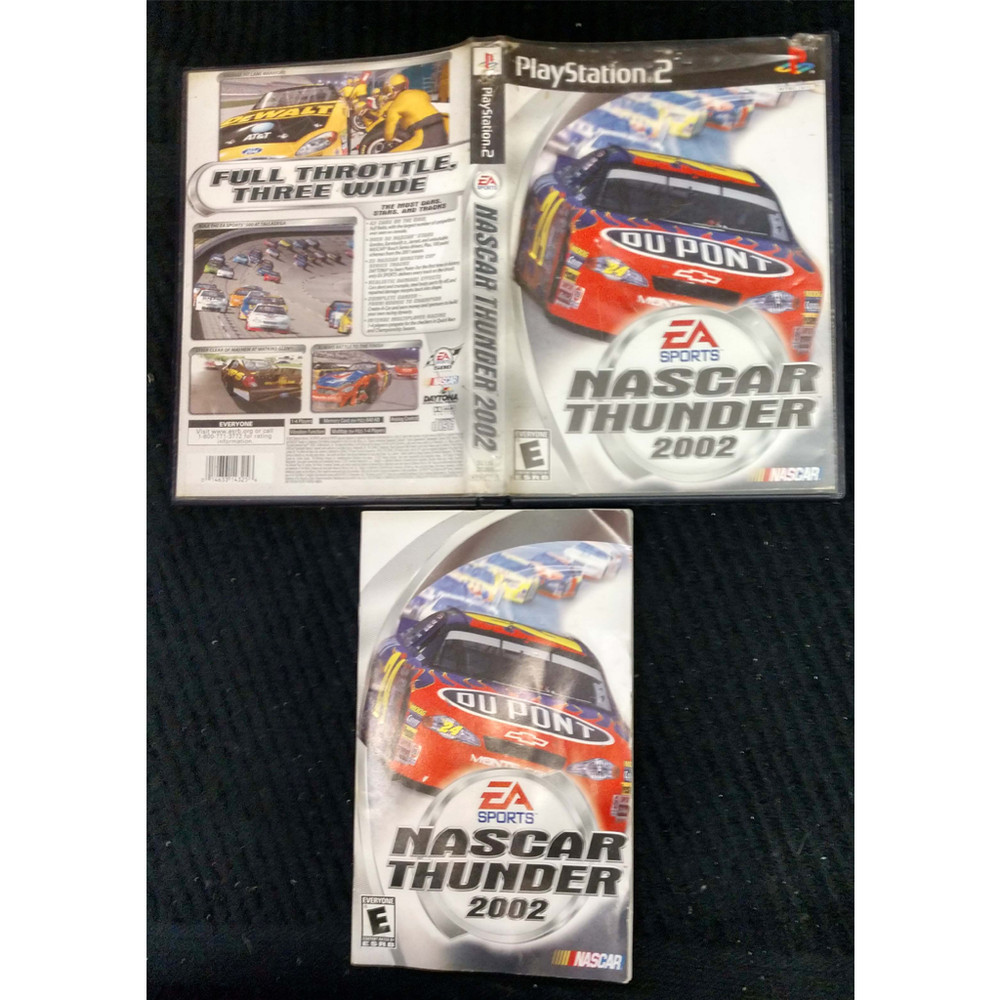 NASCAR Thunder 2002 (PS2) Case W/Manual - NO Game
