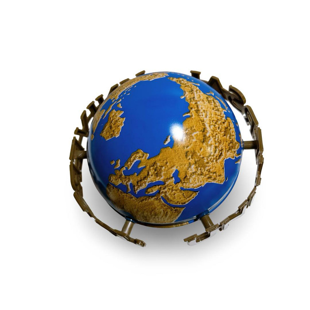 Universal Studios Japan Globe Empty Cookie Tin Souvenir Container Used