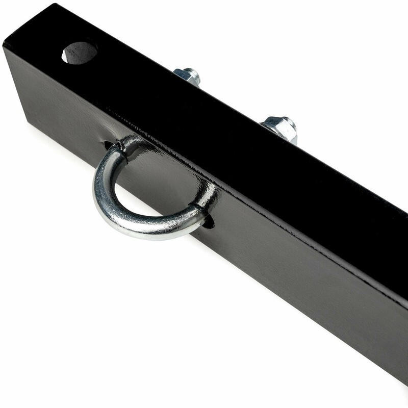 24-41" Width Adjustable Universal Tow Towing Bar Bumper Mount 5000lb w/ Chains