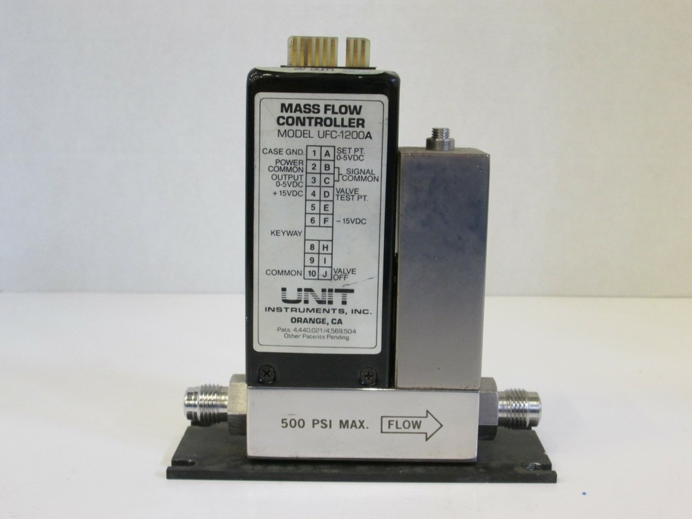 Unit UFC-1200A Mass Flow Controller, Gas- H2, Range- 20 SLPM, Used