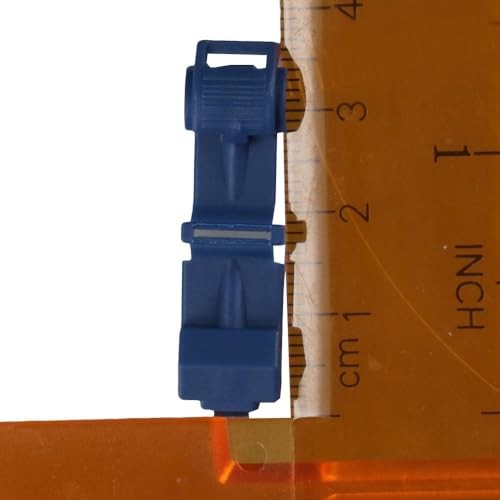 100PCS T-tap Wire Connectors Quick Splices,Nylon Insert Cold Pressed