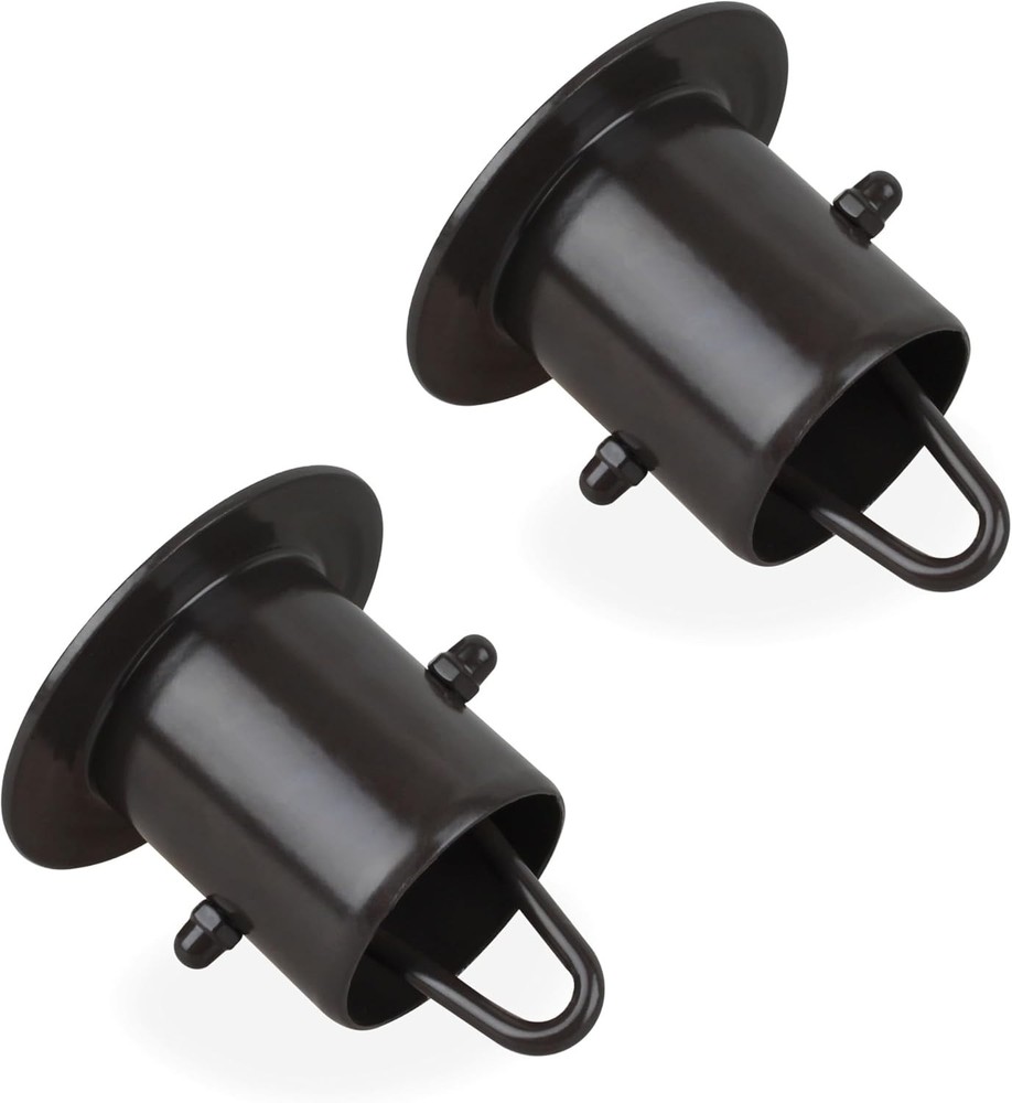 Upgrade Your System with 2 Pcs Black Aluminum Gutter Adapters - Quick Setup