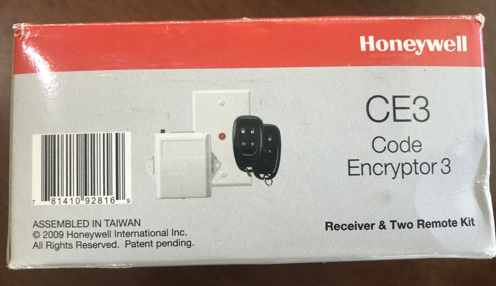 Honeywell Ademco CE3 Code Encryptor 3 Kit with 2 Remotes