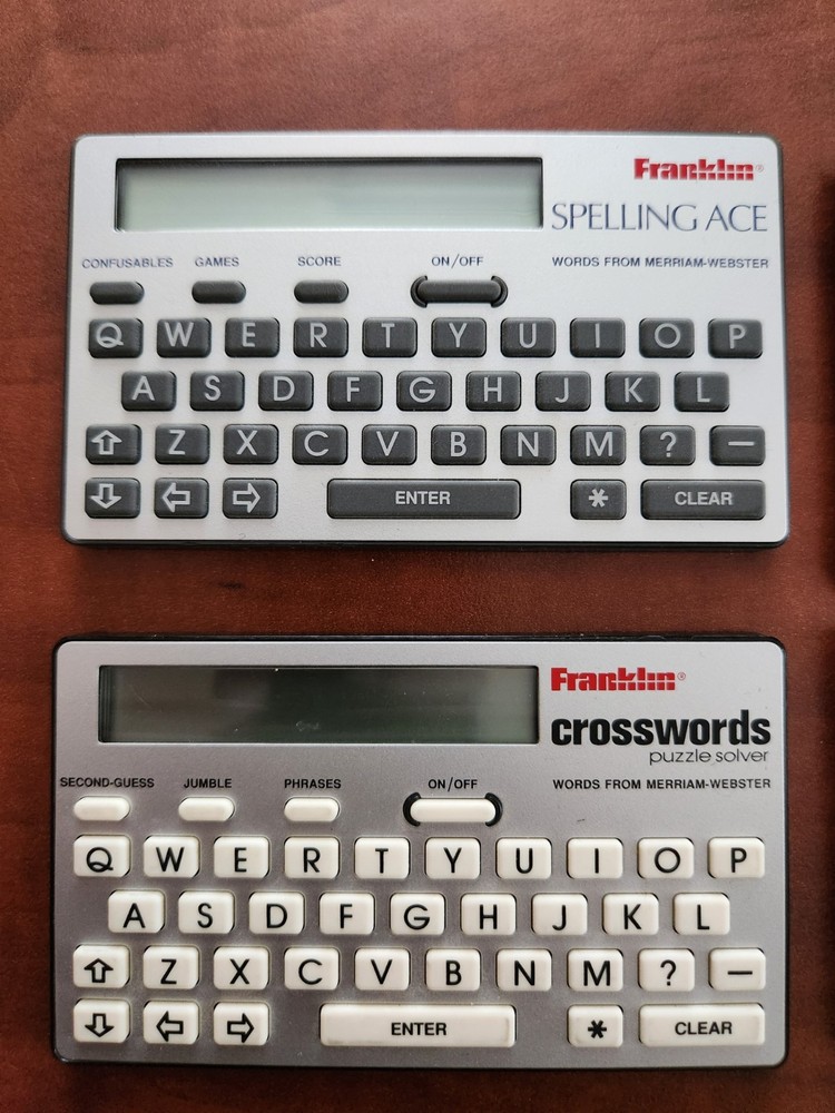 Franklin Crosswords Puzzle Solver and Spelling Ace Electronic Handheld