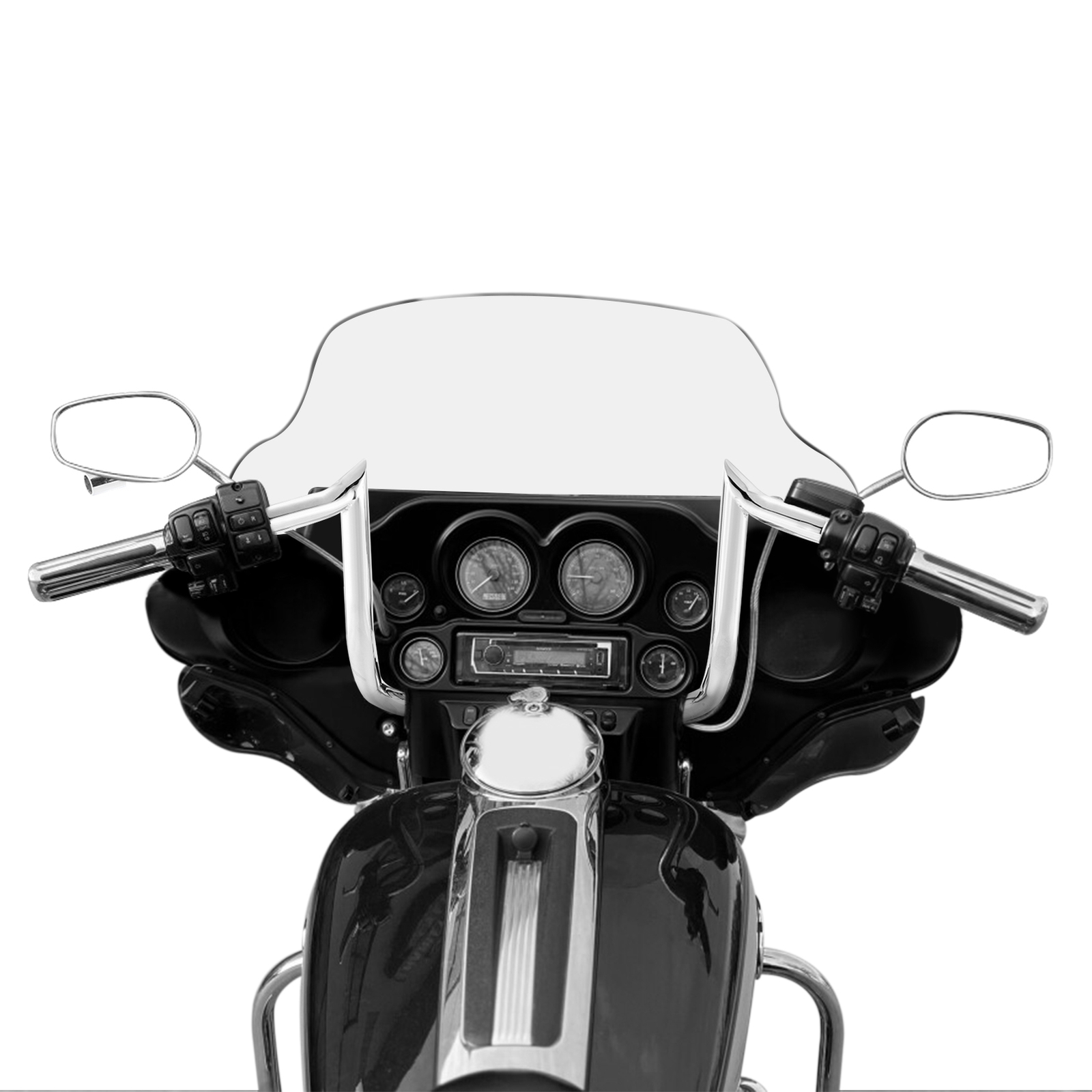 Pre-Wired 12" Meathook Handlebars For Harley Electra Glide Ultra Classic 08-13