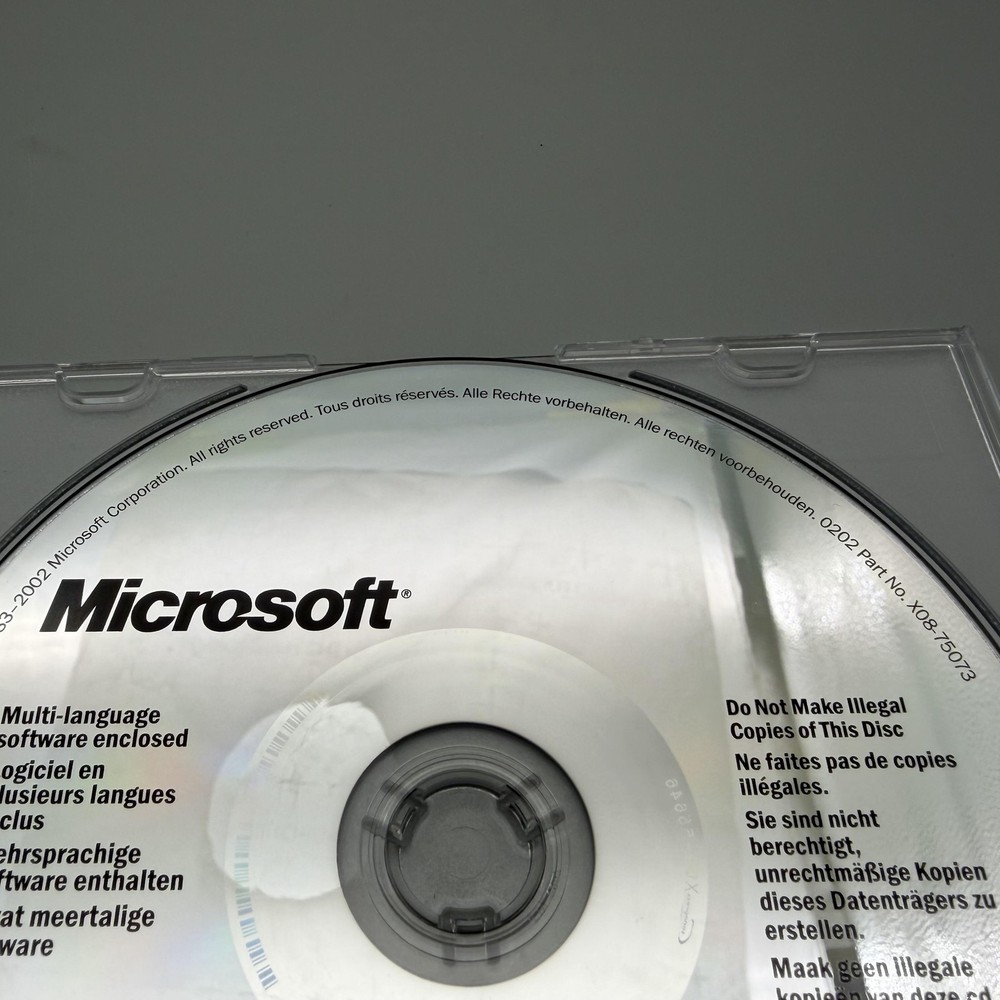 Vintage 2002 Microsoft IntelliPoint 4.1 Mouse Software Driver CD-ROM Multi-Lang