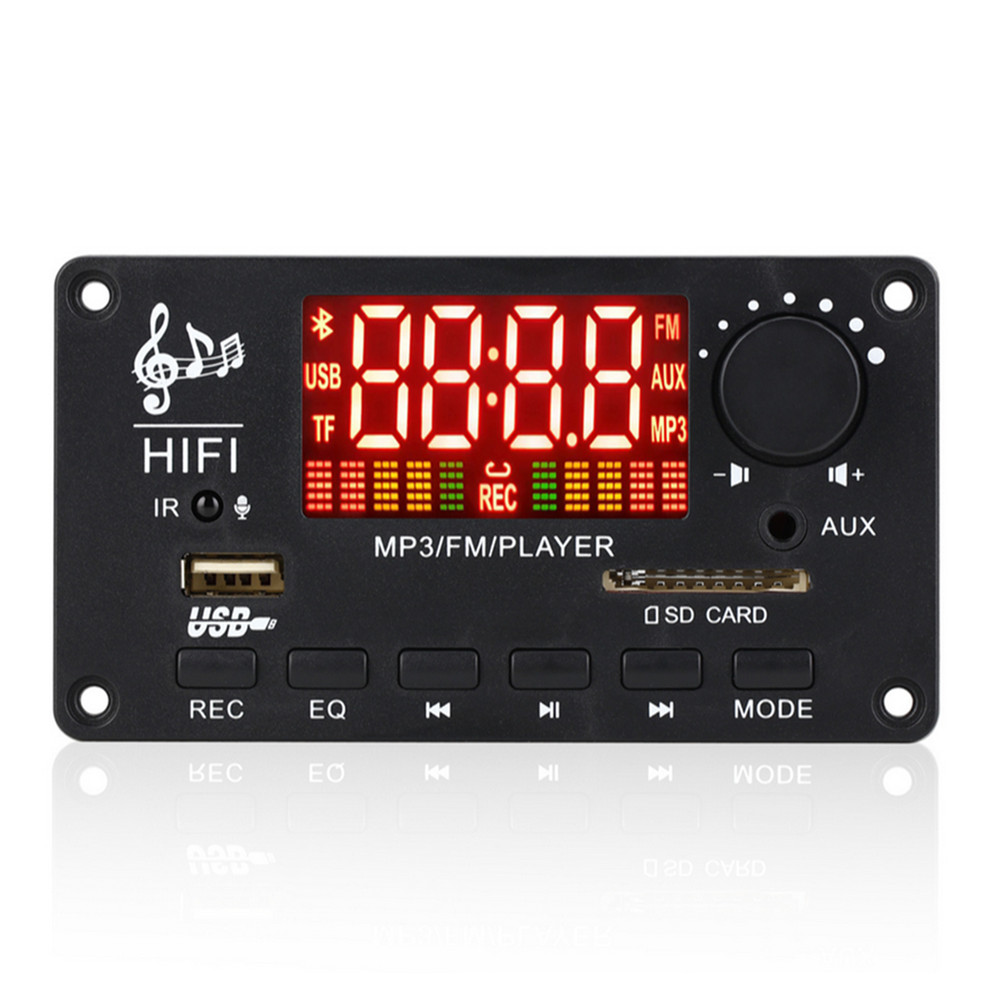 Car FM Radio Bluetooth 5.0 Speaker Module MP3 Decoder Board Music Player USB TF