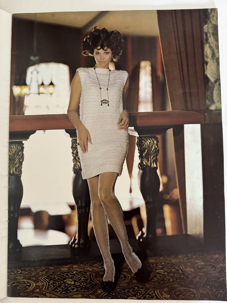 1968 Sears KNITTING PATTERN Handknit Collection Ease & Elegance Booklet MCM MOD