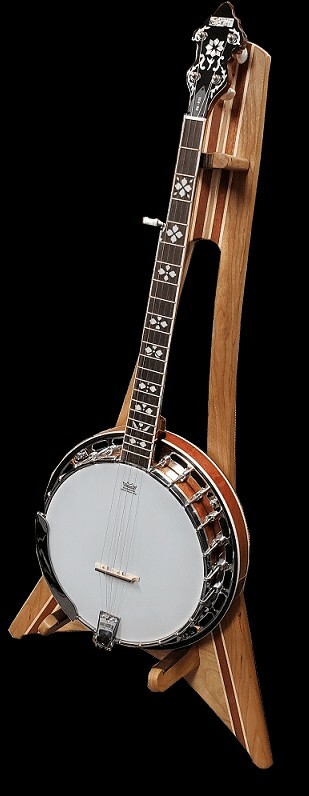 Guitar Stand handmade by woodnuts.com solid Cherry W/ Bobinga & Maple NEW