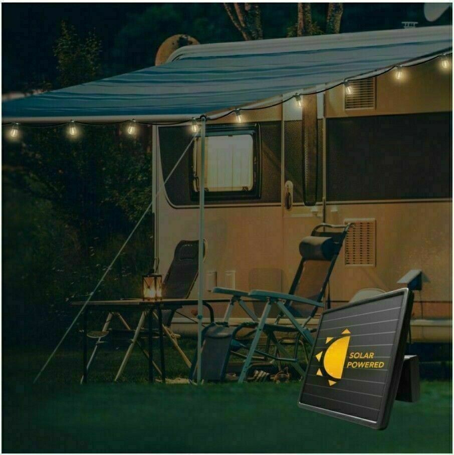 SunForce Solar String Lights with Remote Control 15 Bulbs 35ft. 1600334