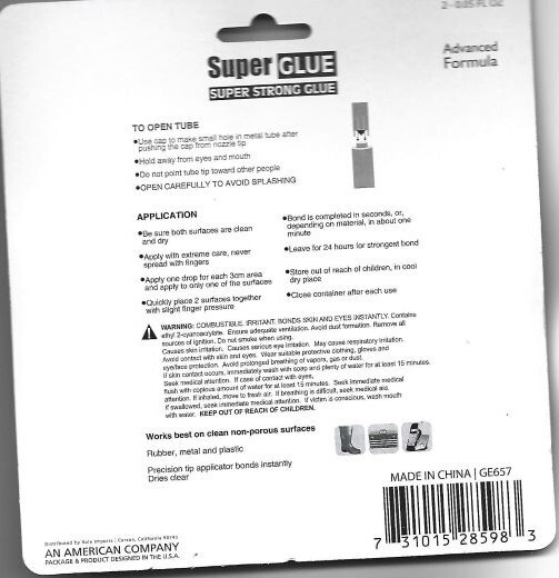 6 Pack Super Strong Glue