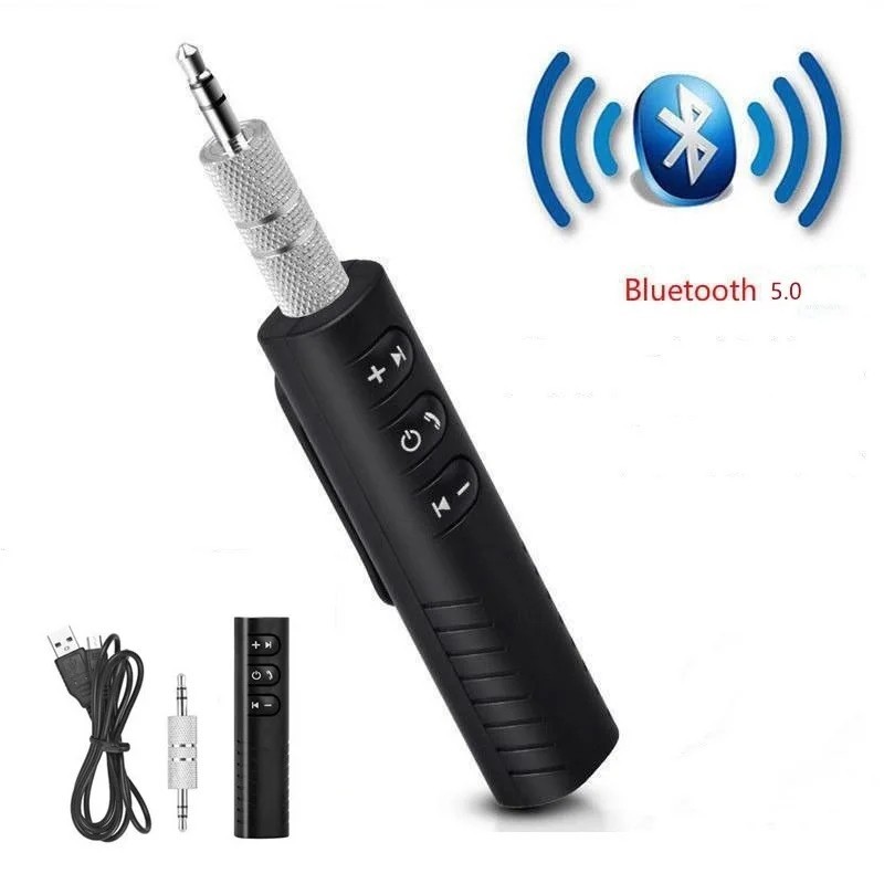 Wireless Bluetooth Receiver AUX 3.5mm Audio Stereo Music Hands Free Car Adapter