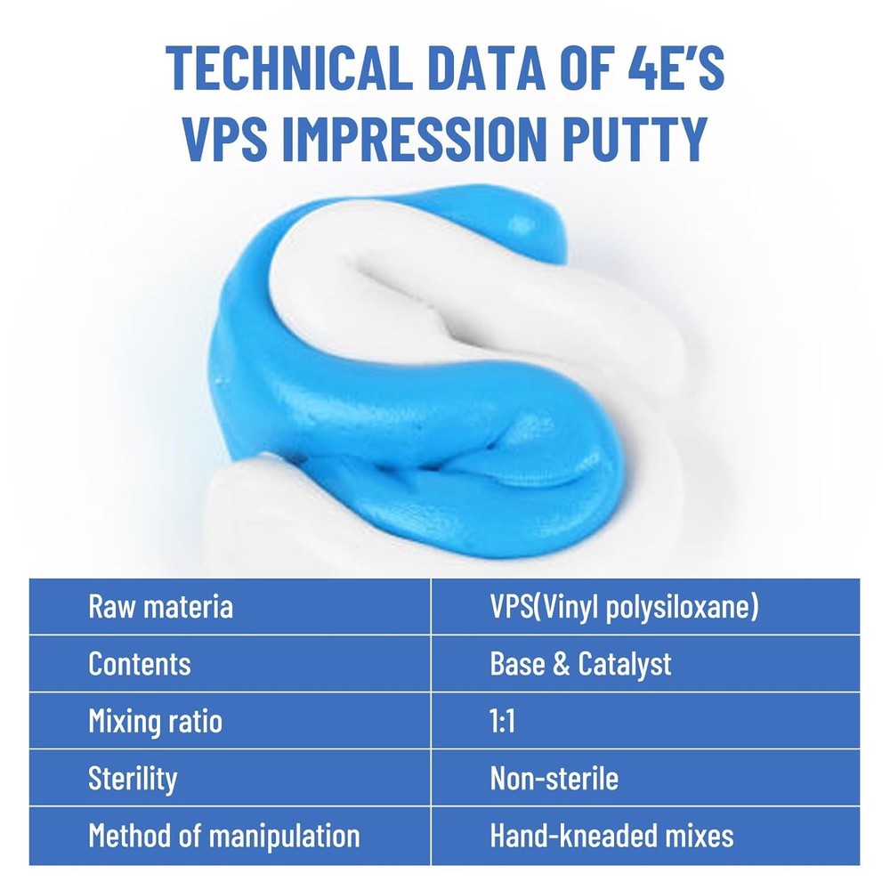 12PCS 25g Dental Putty Fast Set PVS VPS Impression Material Base+Catalystst Set