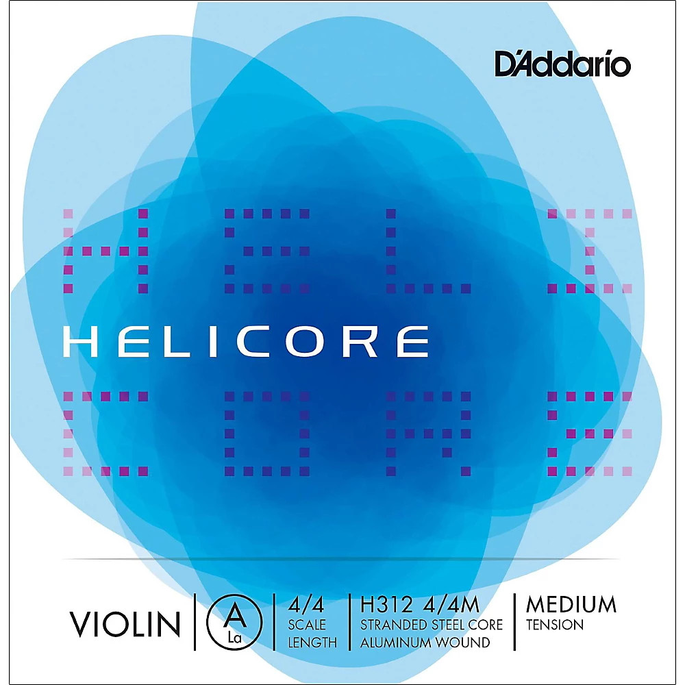 D'Addario Helicore Violin  Single A String 4/4 Size Medium