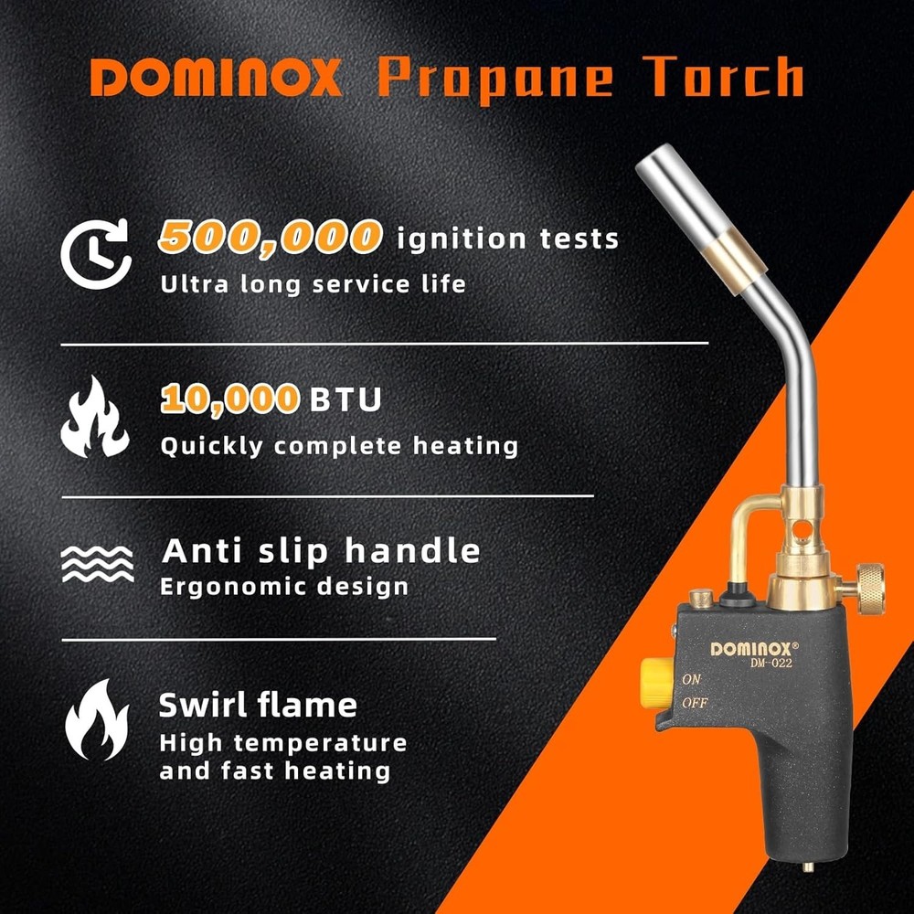 Efficient Trigger Start Gas Torch - Perfect for Welding, Cooking & Repairs