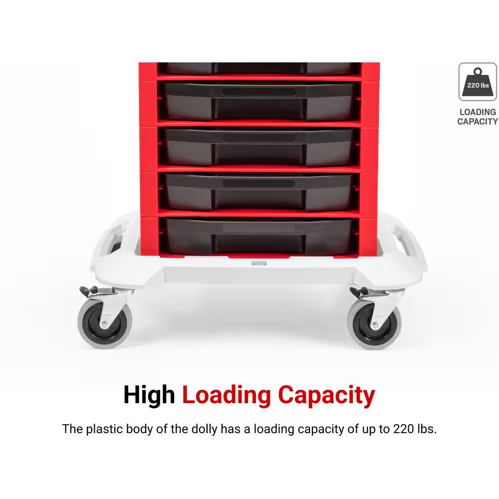 Stacking Tool Cart Dolly 25.4 In.